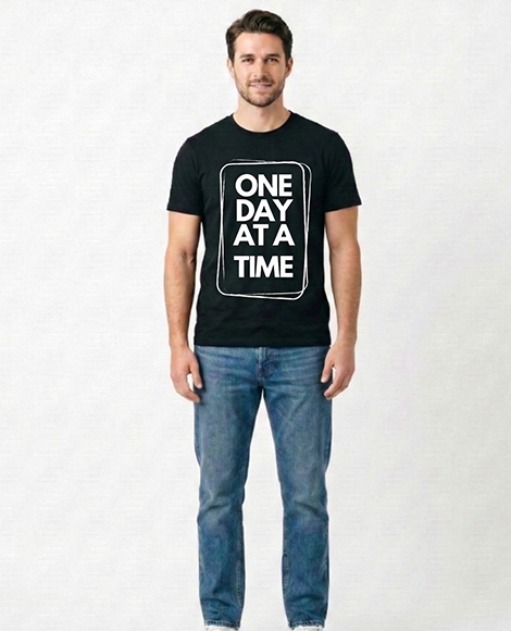 One day at a time - Box Design | Mental Health Clothing (Uni Sex)